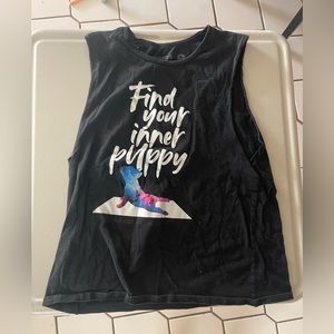 Puppies Make Me Happy tank M
